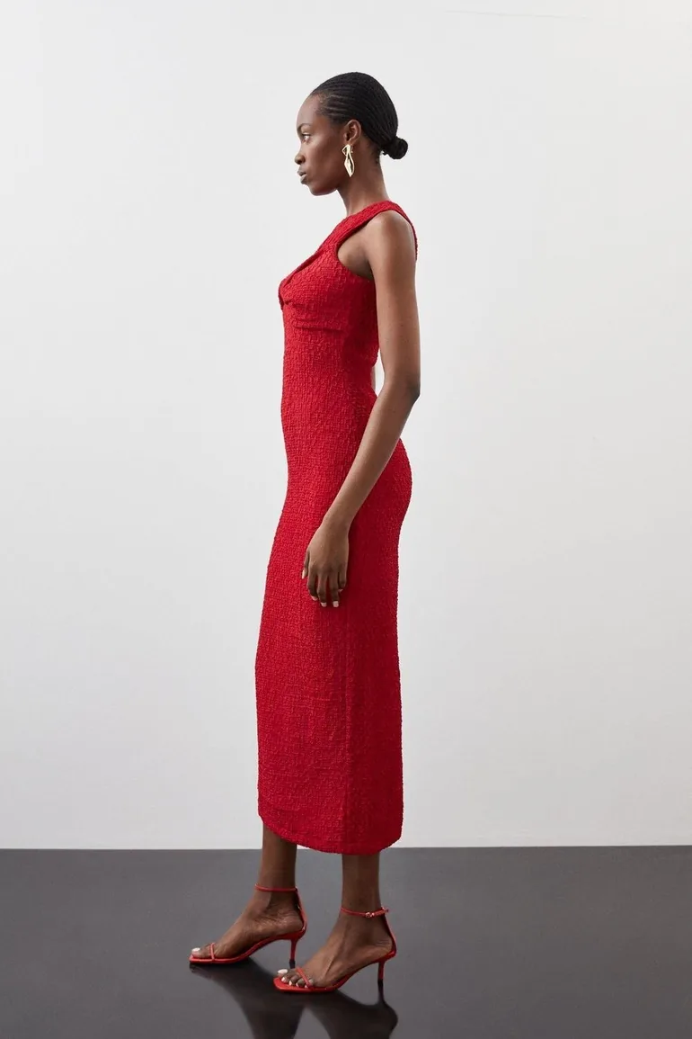Crinkle Jersey Sleeveless Dress - 2