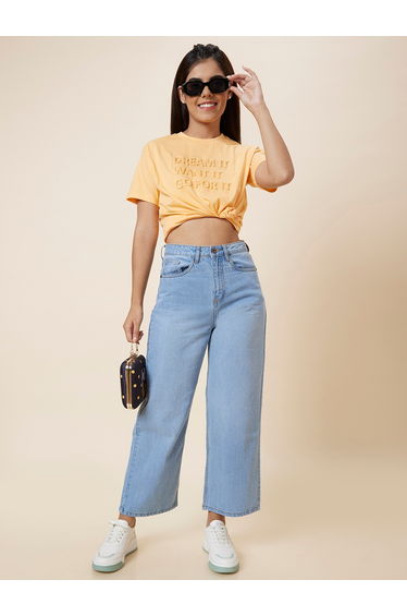 Mid-Rise Boyfriend Fit Faded Jeans