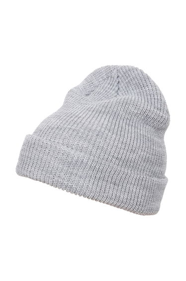 Flexfit Unisex Adult Knitted Long Beanie - Heather Grey