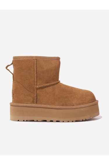 UGG Girls Classic Mini Platform Boots in Brown