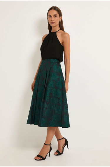 Jacquard Midi Skirt