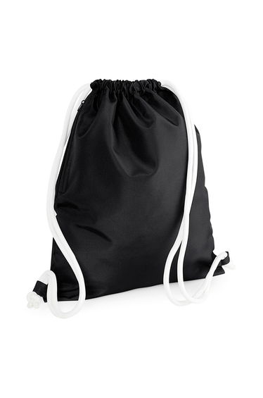 Bagbase Icon Drawstring Bag - Black