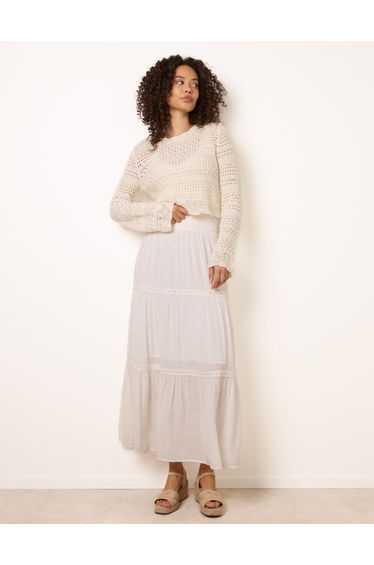 Mix Crochet Maxi Skirt