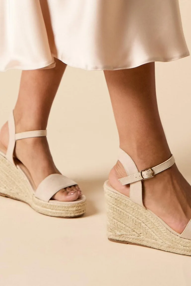 Cybele Faux Leather High Espadrille Wedge Sandals - 3