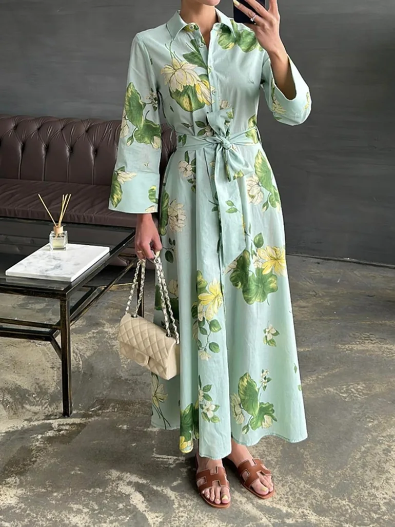 buttoned floral maxi dress Endlessly Charmed Black Multi Floral Print Cotton Button Front Maxi Dress