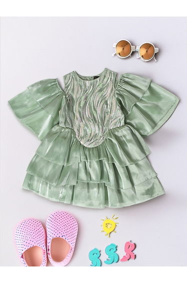 Sequined Layered Party Dress