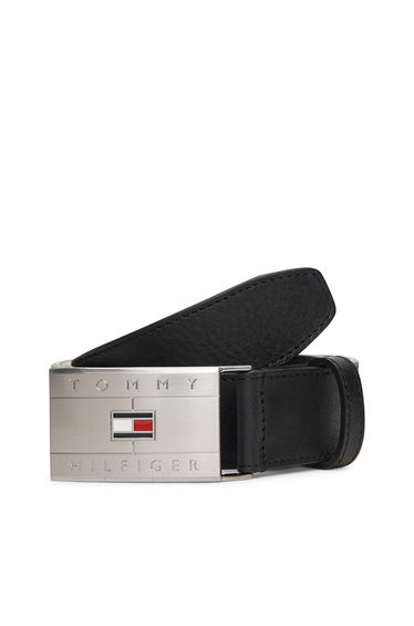 Flag Plaque Belt Black