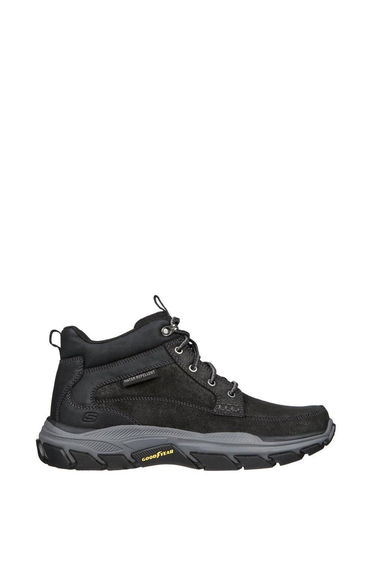 Respected Mid Top Leather Moc Black