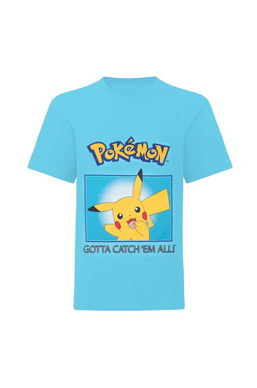 Pokemon Childrens Boys Pikachu T-Shirt - Blue