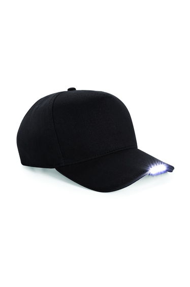 Beechfield LED Light Baseball Cap (Pack of 2) - Black
