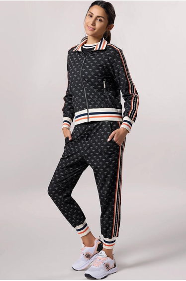 Jacquard Cuffed Pants - SEASONAL PRINT