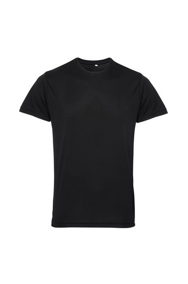 TriDri Mens Performance Melange Recycled T-Shirt - Black