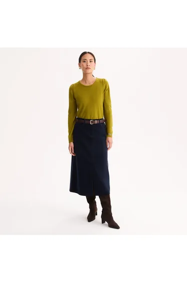 Crew Neck Jumper/Sweater in Very Soft Feel Fine Knit