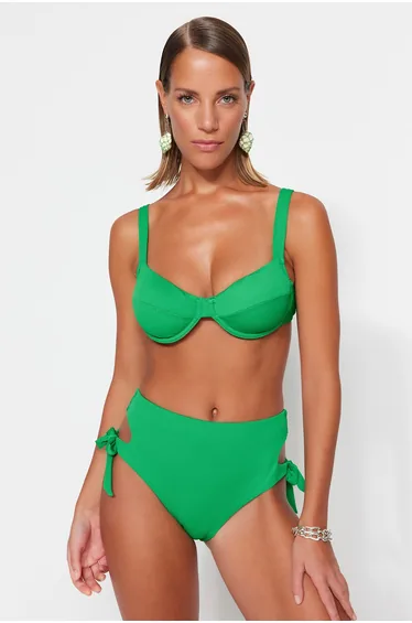 Bikini Top - Green - Plain