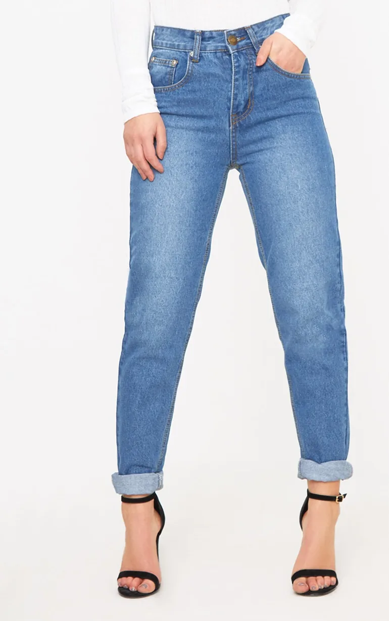 Petite Midwash Mom Jeans - 1