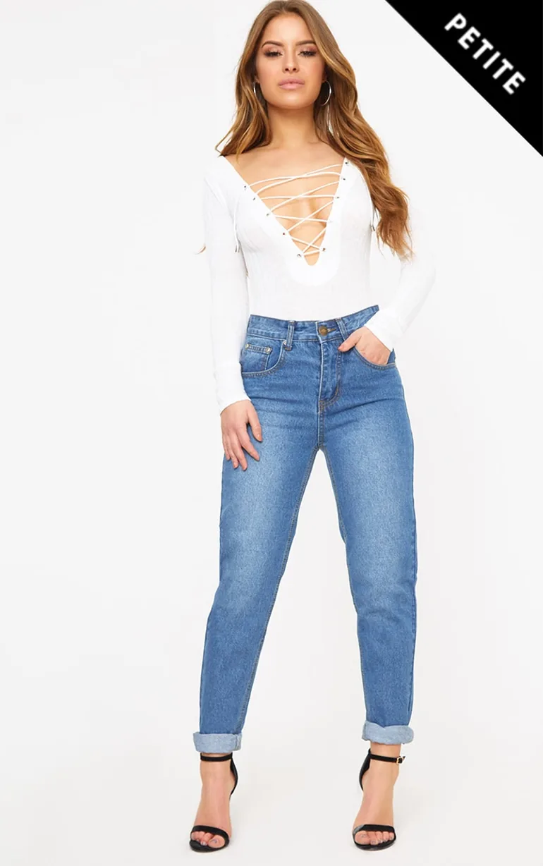 Petite Midwash Mom Jeans