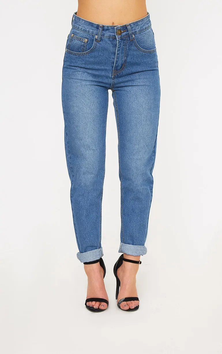 Petite Midwash Mom Jeans - 4