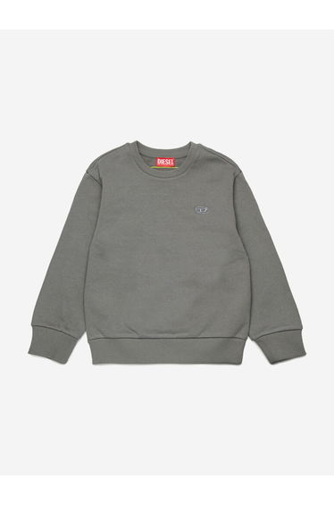 Boys Oval D Logo Sweatshirt in Grey