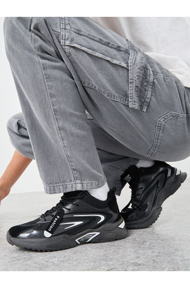 Lace Up Chunky Sole Sneakers