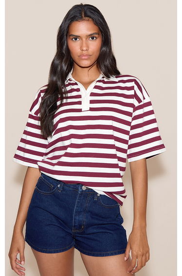 Indigo Contrast Stitch High Waisted Mom Shorts