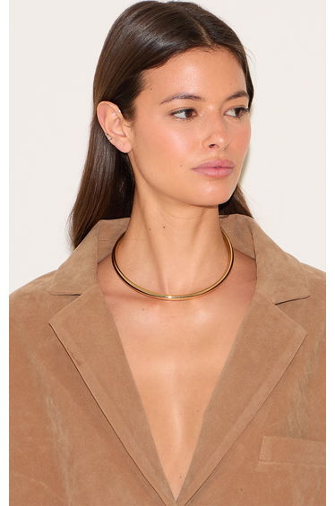 Gold Metal Bar Choker