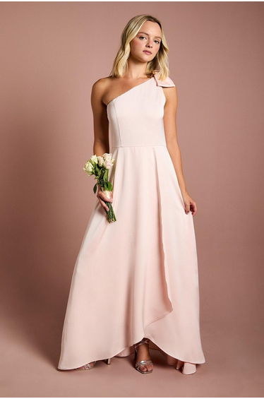 Teen Coast One Shoulder Bow Dress