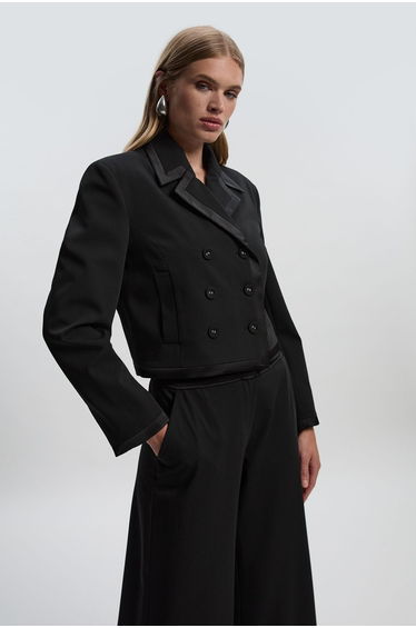 Tailored Tux Fitted Double Breasted Jacket