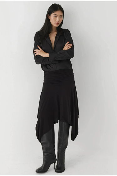 Long Sleeve Satin Shirt