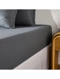 35cm 100% Cotton Percale 200 Thread Count Fitted Sheet - 3