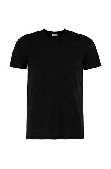 Kustom Kit Mens Superwash 60°C T-Shirt - Black Melange