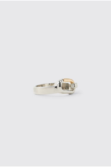 Carabiner Clasp Ring - silver
