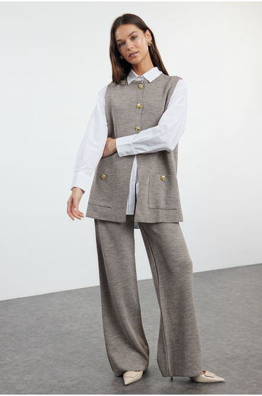 Mink Knitwear Bottom-Top Set
