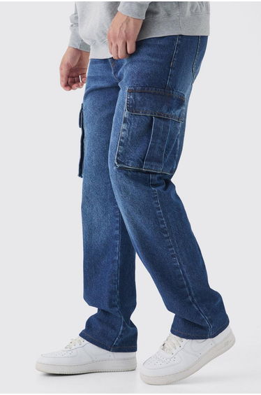 Tall Straight Rigid Cargo Jeans