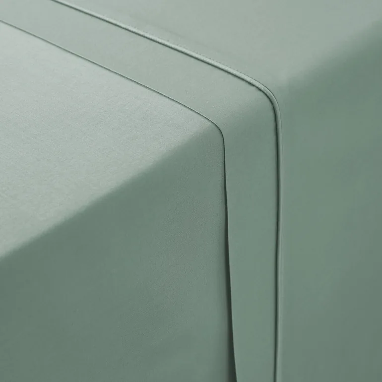 Opale Plain Cotton Sateen Flat Sheet - 2