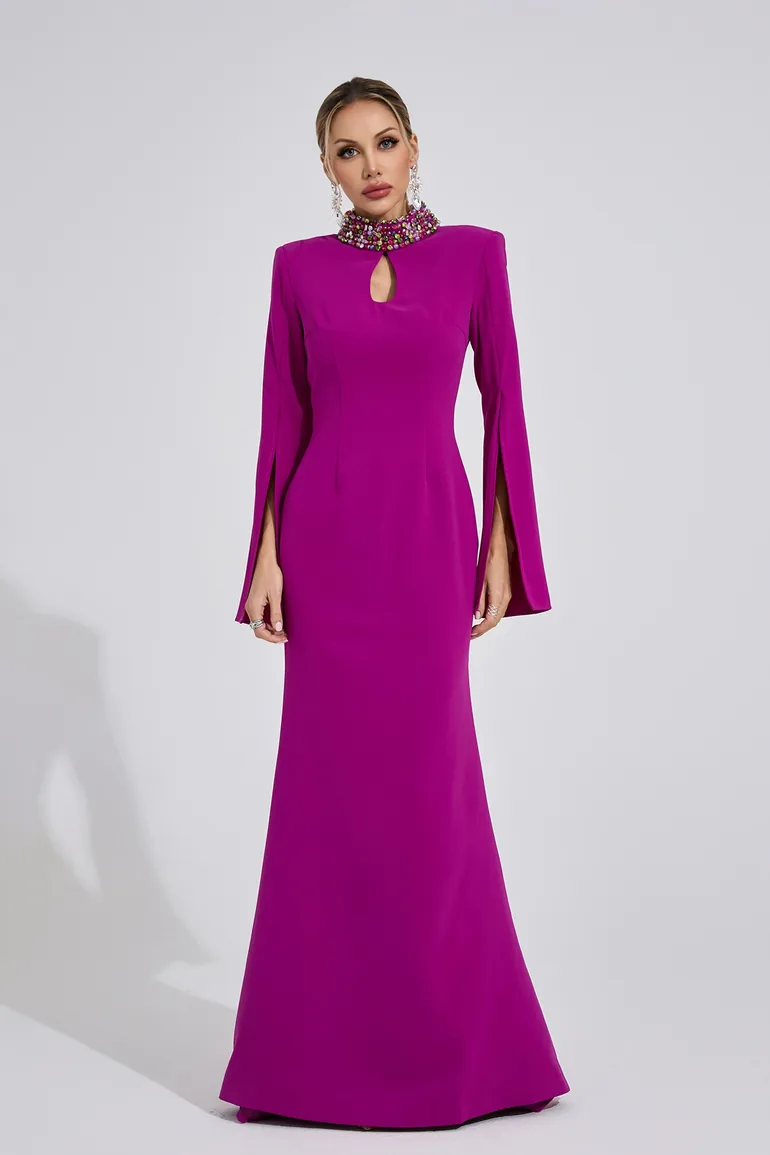 Bellatrix Purple Red Diamond Maxi Dress Catchall Purple : Evening Dresses :  VogaCloset Saudi Arabia