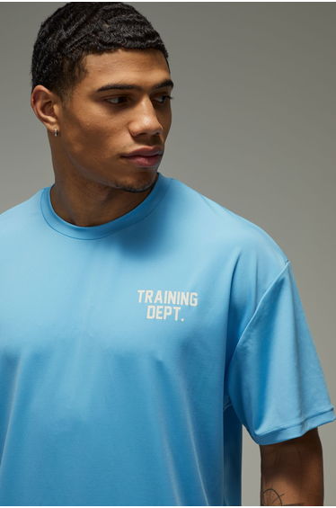 Training Dept Performance Oversized T-shirt - blue