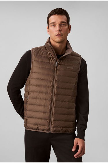Slvlss Lt Wt Nylon Puffer Vest Grey