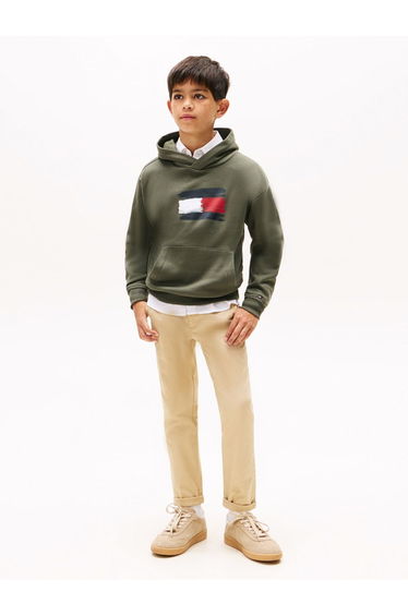 Flag Hoodie Green
