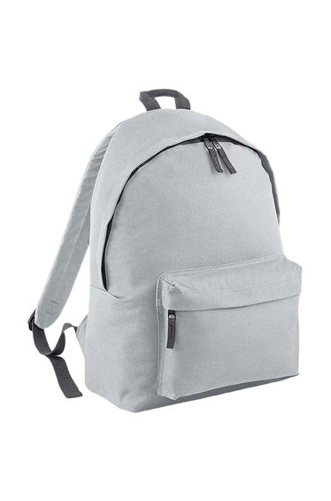 Bagbase Original Plain Backpack - Light Grey/Graphite Grey