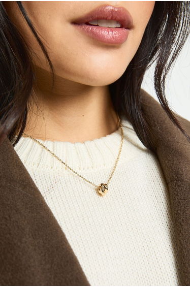 Knot Detail Necklace - gold