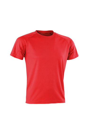 Spiro Mens Impact Aircool T-Shirt - Red