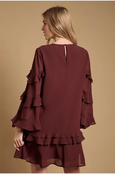 Ruffle Tiered Mini Dress