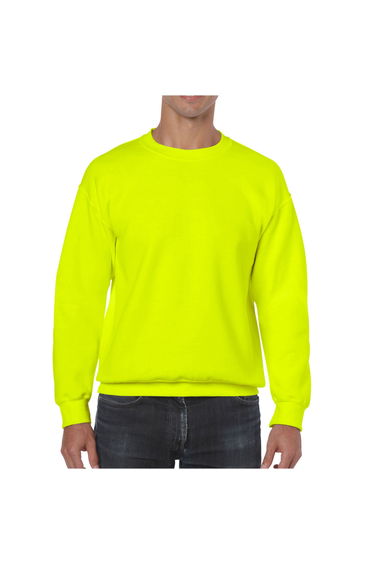 Gildan Mens Heavy Blend Sweatshirt - Safety Green