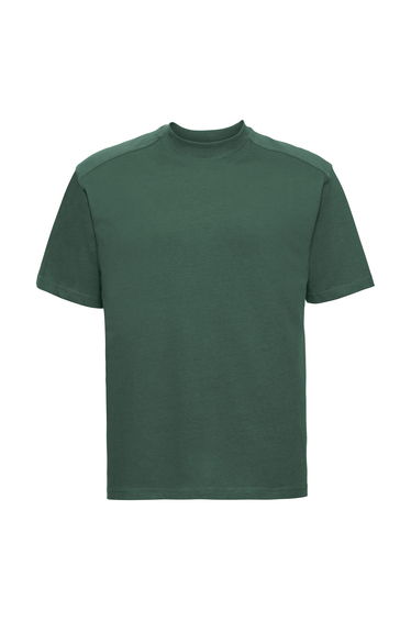 Russell Europe Mens Workwear Short Sleeve Cotton T-Shirt - Bottle Green