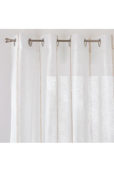 Nyong Striped Voile Panel with Eyelets