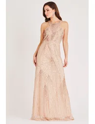 Raleigh Maxi in Nude Dress - 1