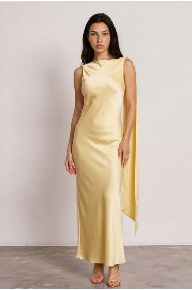 TFNC Katisha Yellow Maxi Dress