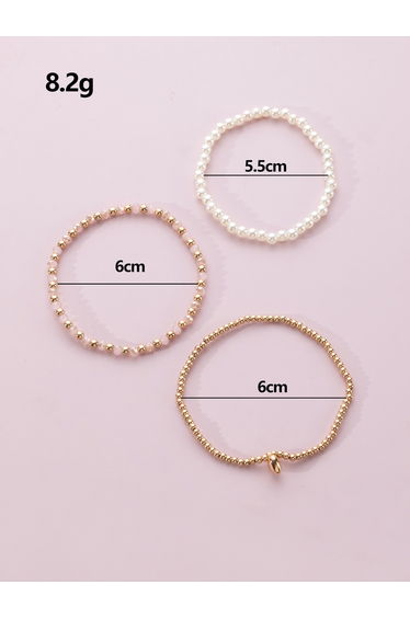 Set of 3 - Beaded Anklet Set