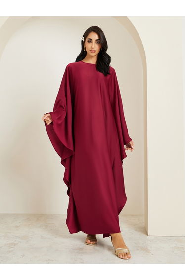 Women Draped Kimono Sleeves Jalabiya