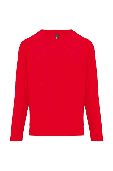 SOLS Womens/Ladies Monarch Long-Sleeved T-Shirt - Red
